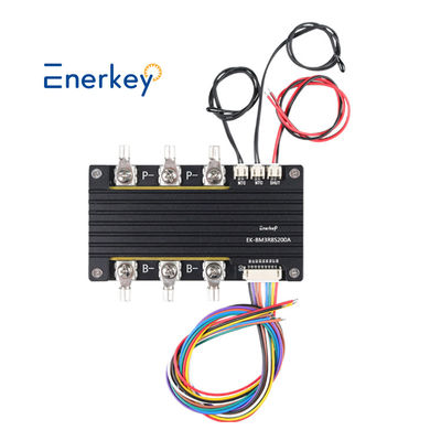 Enerkey 3.7V Li-ion Lifepo4 7S 24V 200A BMS Cổng chung với đo nhiệt độ cân bằng cho xe nâng điện