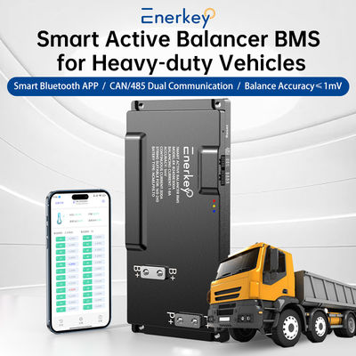 Ban bảo vệ pin 16S-24S 200A 250A 300A BMS với 8A Active Balance BT/CAN/RS485 cho xe nâng điện Lifepo4 pin lithium-ion